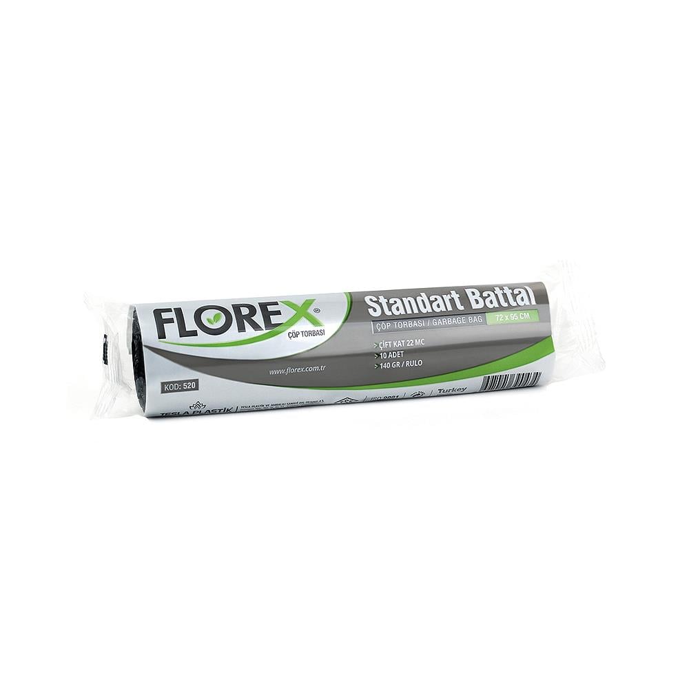 Florex 520 Standart Battal Çöp Poşeti 72X95Cm 10'Lu resmi