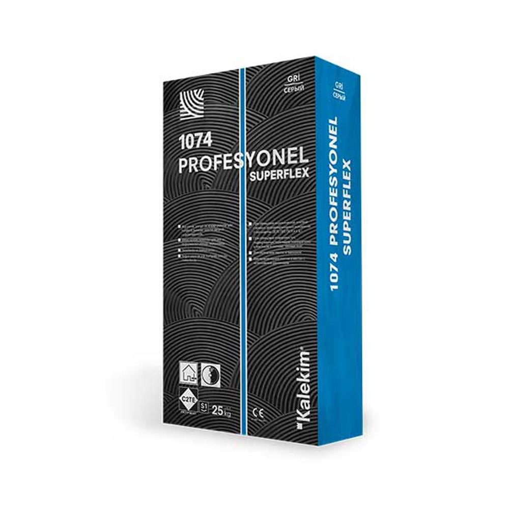Kalekim 1074 Profesyonel Süperflex Granit Yapıştırma Harcı Beyaz 25 Kg (C2Te S1) resmi