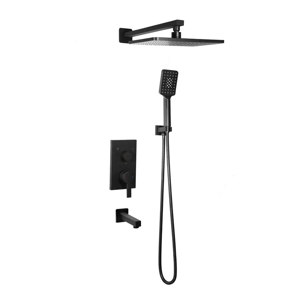 Crevo Nero 3 Yönlü Ankastre Duş Seti Siyah Crv-202 resmi