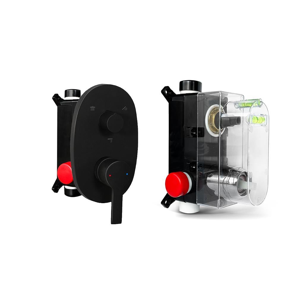 Crevo Ankastre Oval Duş Paneli Ve Sıva Altı Batarya Seti Siyah Crv-402 resmi