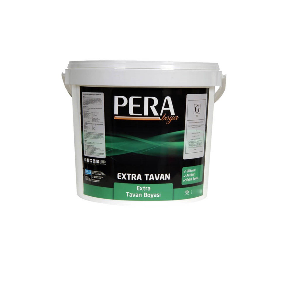 PERA Extra Tavan Boyası 17,5 Kg Beyaz resmi