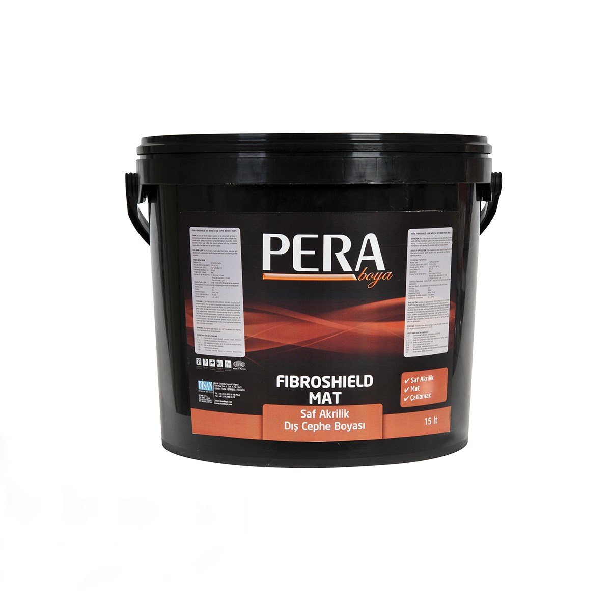 Pera Akrilik Dış Cephe Boyası 15 Lt (20 Kg) Beyaz resmi