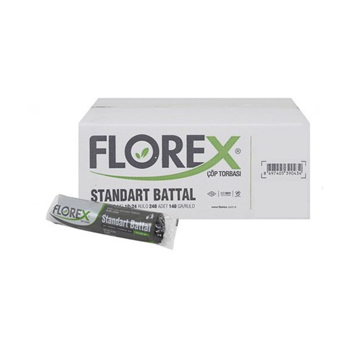 Florex 520 Standart Battal Çöp Poşeti 72X95Cm 24 Rulo (1 Rulo 10 Adet) resmi