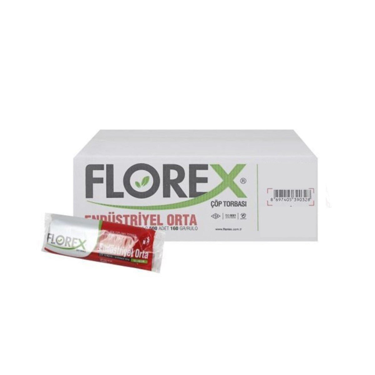Florex 527 Endüstriyel Orta Çöp Poşeti 55X60Cm 25 Rulo (1 Rulo 20 Adet) resmi
