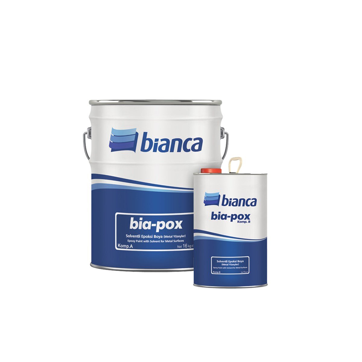 Bianca Bia-Pox Solventli Epoksi Son Kat Boyası Beyaz 20 Kg resmi