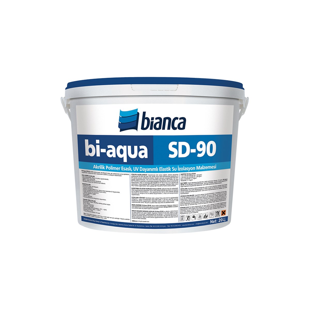 Bianca Bi-Aqua SD-90 (Elastik su İzolasyon Malzemesi) 20 Kg resmi