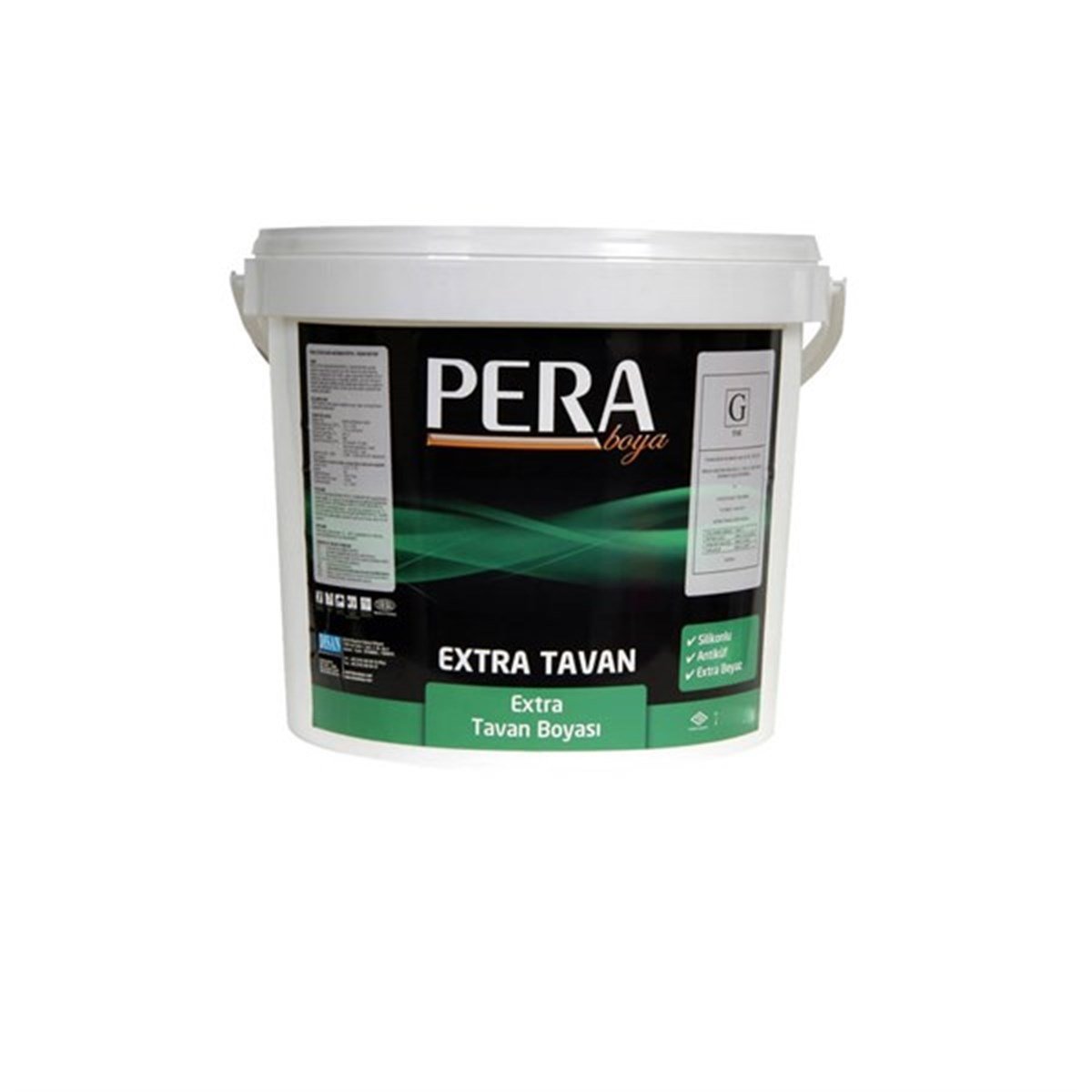 PERA Extra Tavan Boyası 10 Kg Beyaz resmi