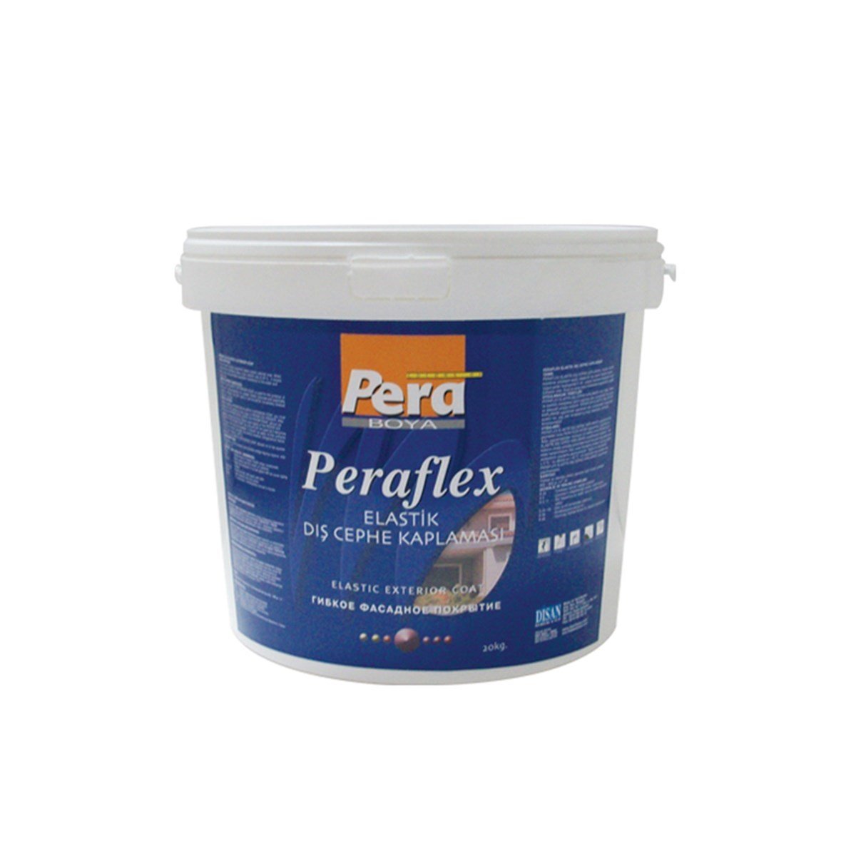 Peraflex Elastik Akrilik Dış Cephe Boyası 15 Lt (20 Kg) Beyaz resmi