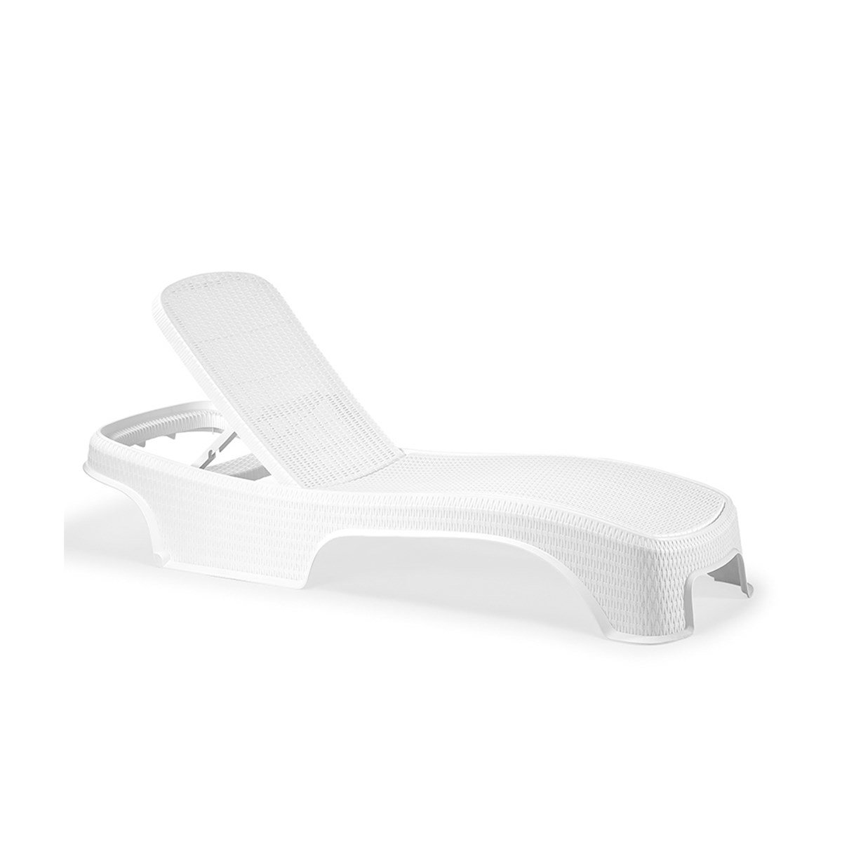 Brezza 2536 Royal Rattan Şezlong Beyaz resmi