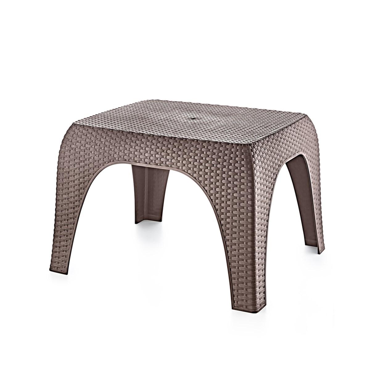 Brezza 2590 Hasır Sehpa 43x52x60 Cm Koyu Kahve resmi