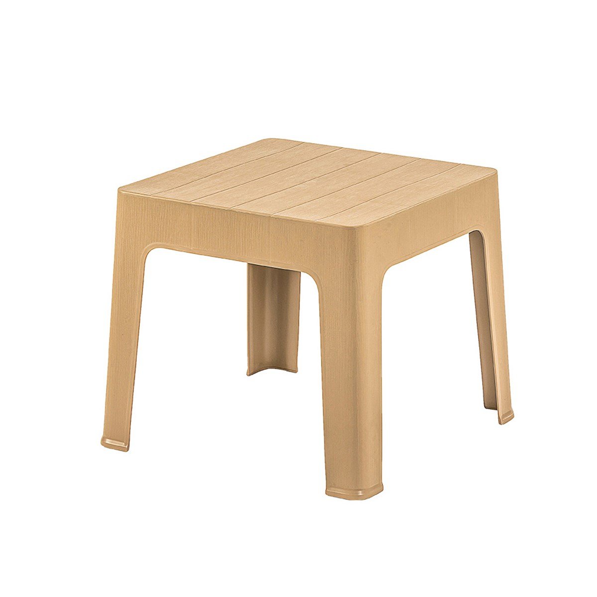 Brezza 2594 Ahşap Desen Sehpa 45x45x41 Cm Çöl Beji resmi