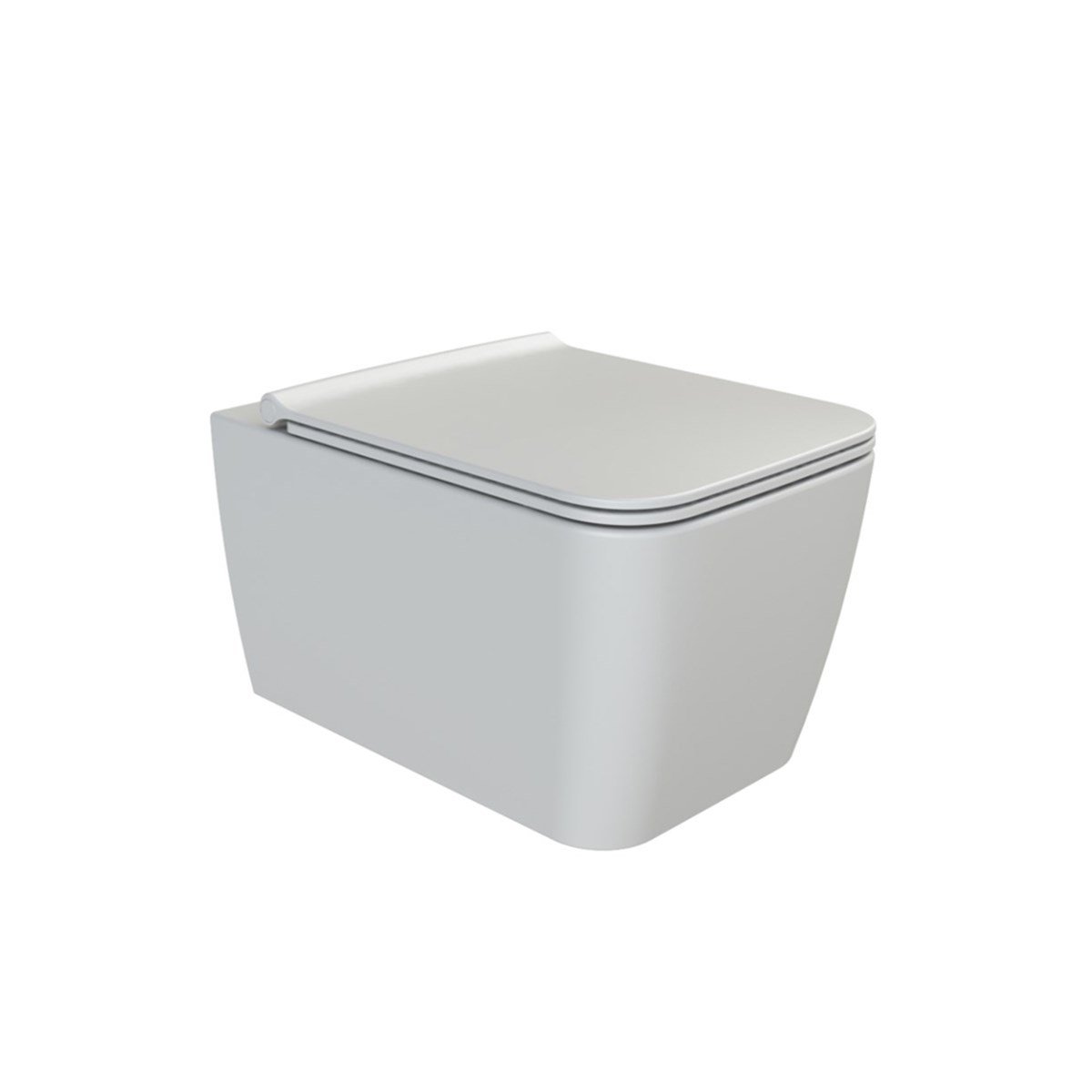 Turkuaz Cerastlye Hera Rimless Kanalsız Asma Klozet + Yavaş Kapanan Kapak Set017001 resmi