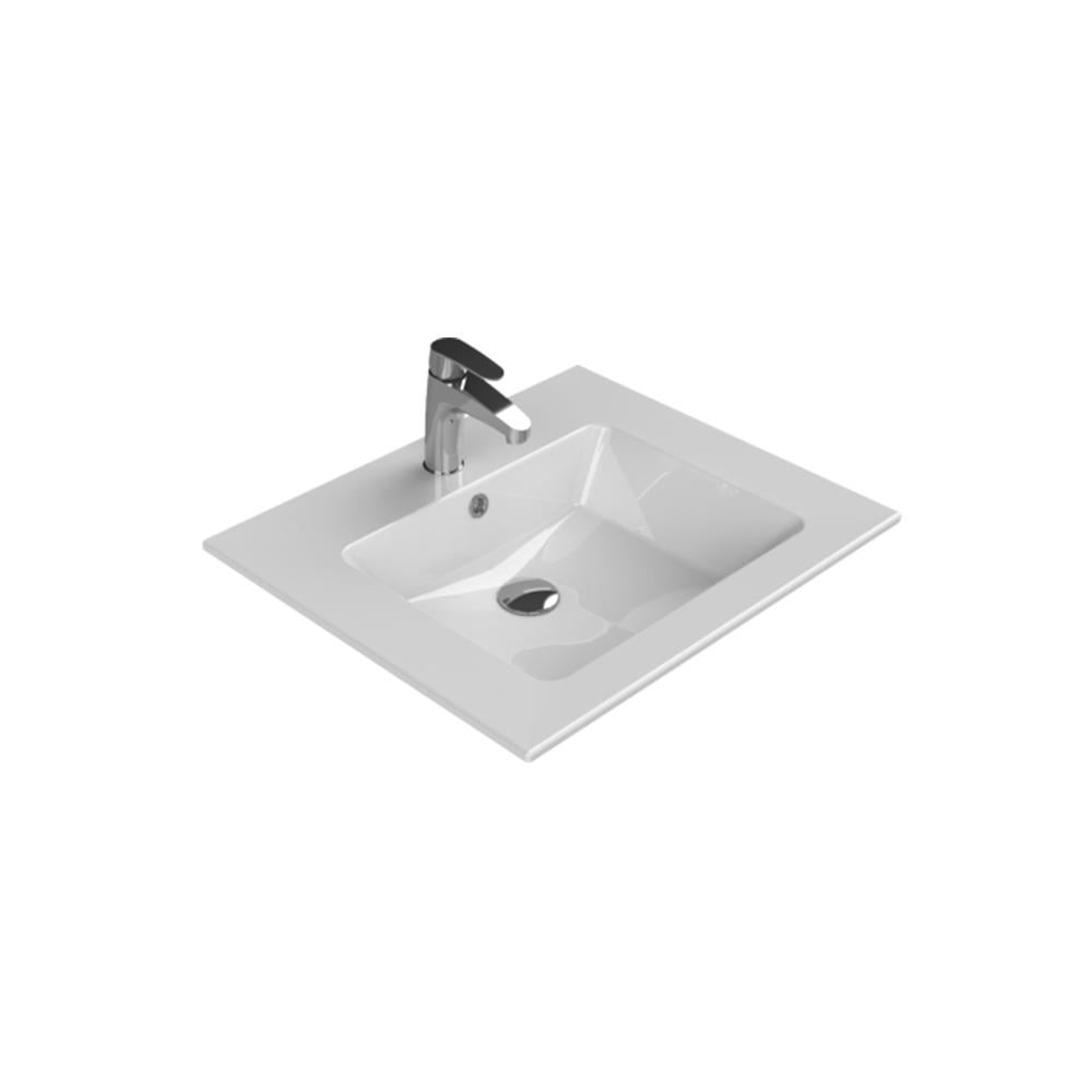 Turkuaz Cerastlye İbiza Etajerli Lavabo 71X51Cm 050200-U resmi