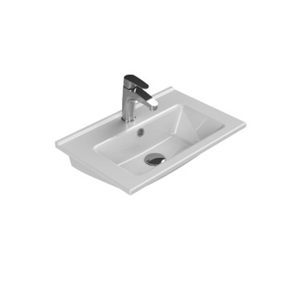 Turkuaz Cerastyle Arte Etajerli Lavabo 55X36,5 Cm 067200-U resmi