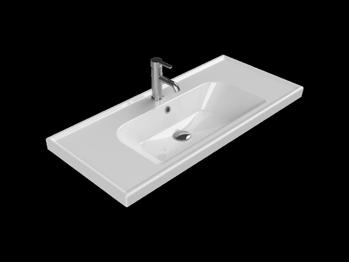 Turkuaz Cerastyle Frame Etajerli Lavabo 100X45Cm 031400-U resmi