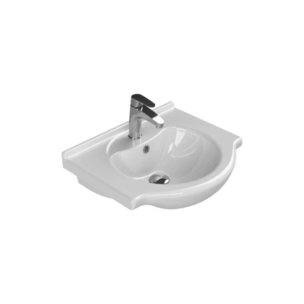 Turkuaz Cerastyle Nil Etajerli Lavabo 55X47Cm 066000-U resmi