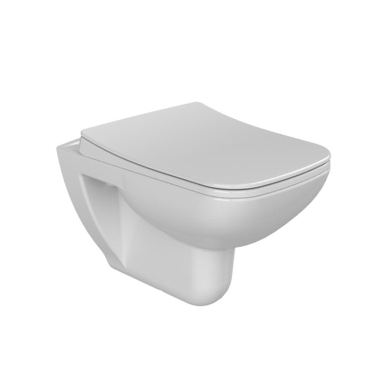 Turkuaz Cerastyle Duru Asma Klozet + Yavaş Kapanır Pp Kapak Set003014 resmi