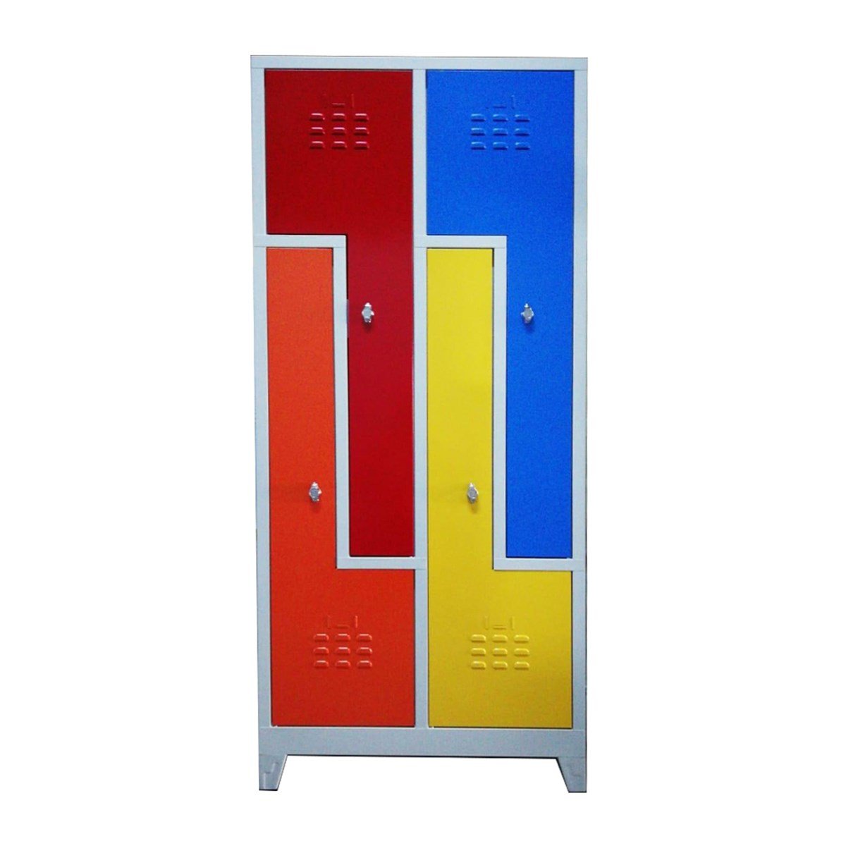 Usta Çelik Z Tipi Giyinme Dolabı Metal 4 Kapılı 79X40X185 U-Z04 Çok Renkli Kapak resmi