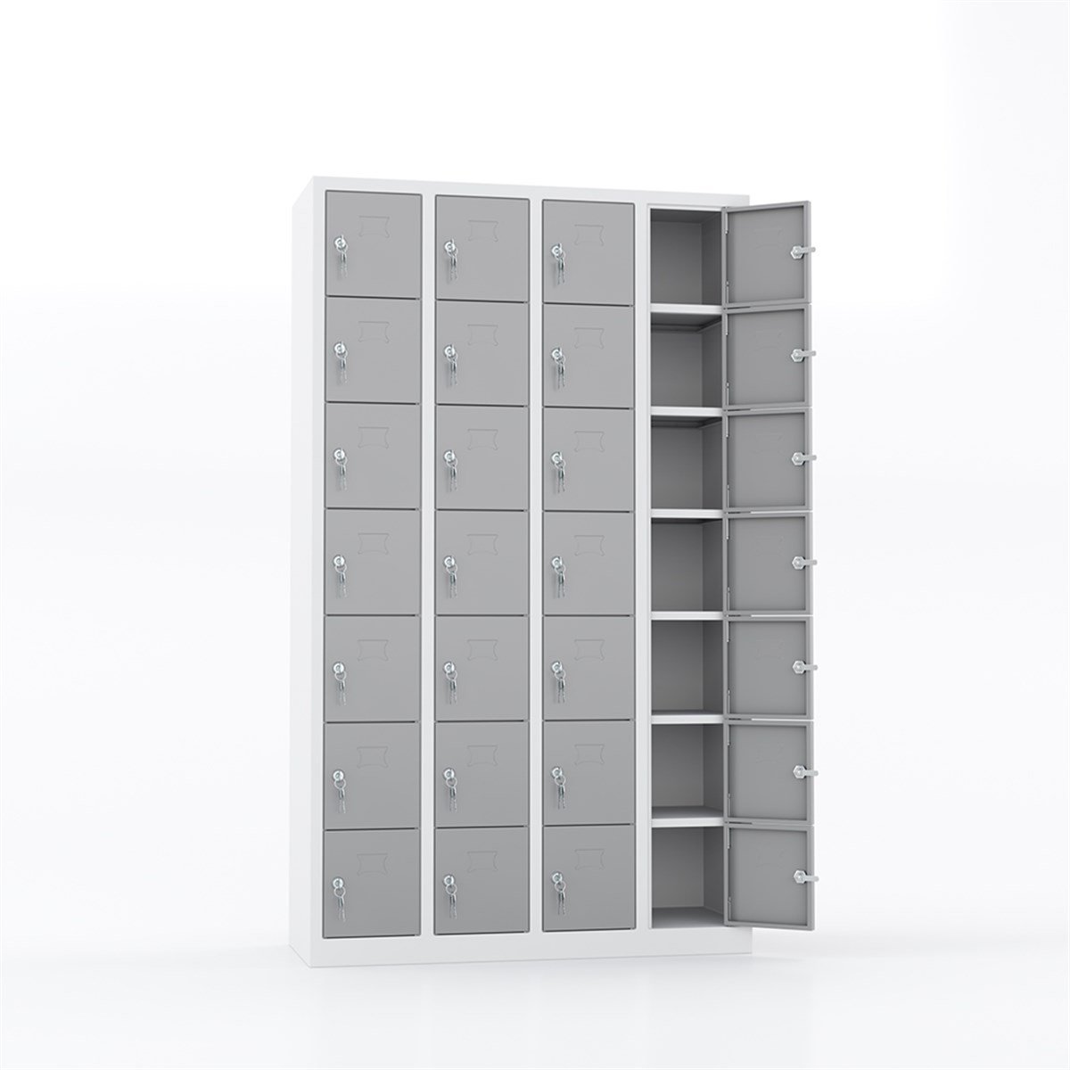 Usta Çelik Emanet Dolabı Metal 28 Gözlü 110X40X182 U-Gz028 resmi