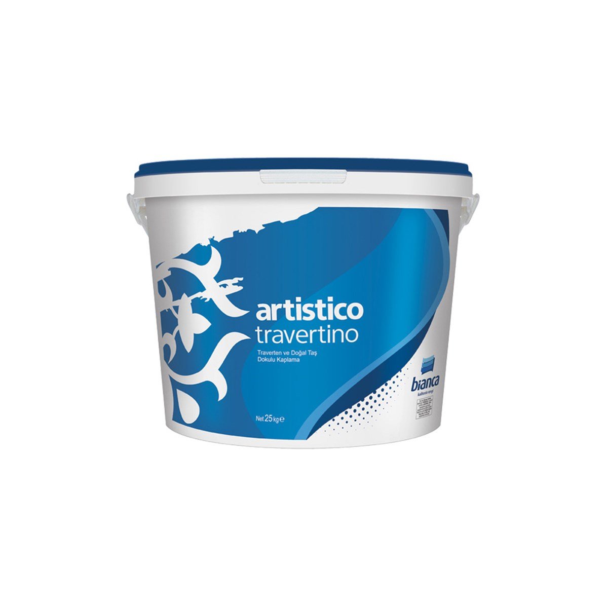 Bianca Artistico Travertino Beyaz (Traverten ve Doğal Taş Dokulu Kaplama) 20 Kg resmi