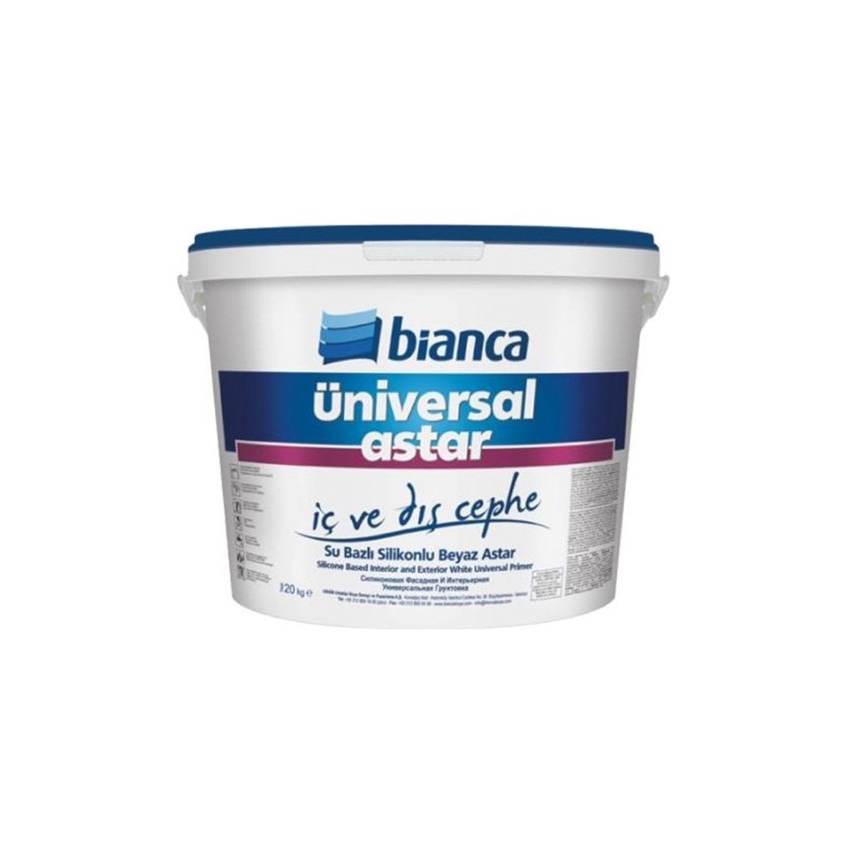Bianca Üniversal Astar (İç ve Dış Cephe Silikonlu Astar) 10 Kg Beyaz resmi