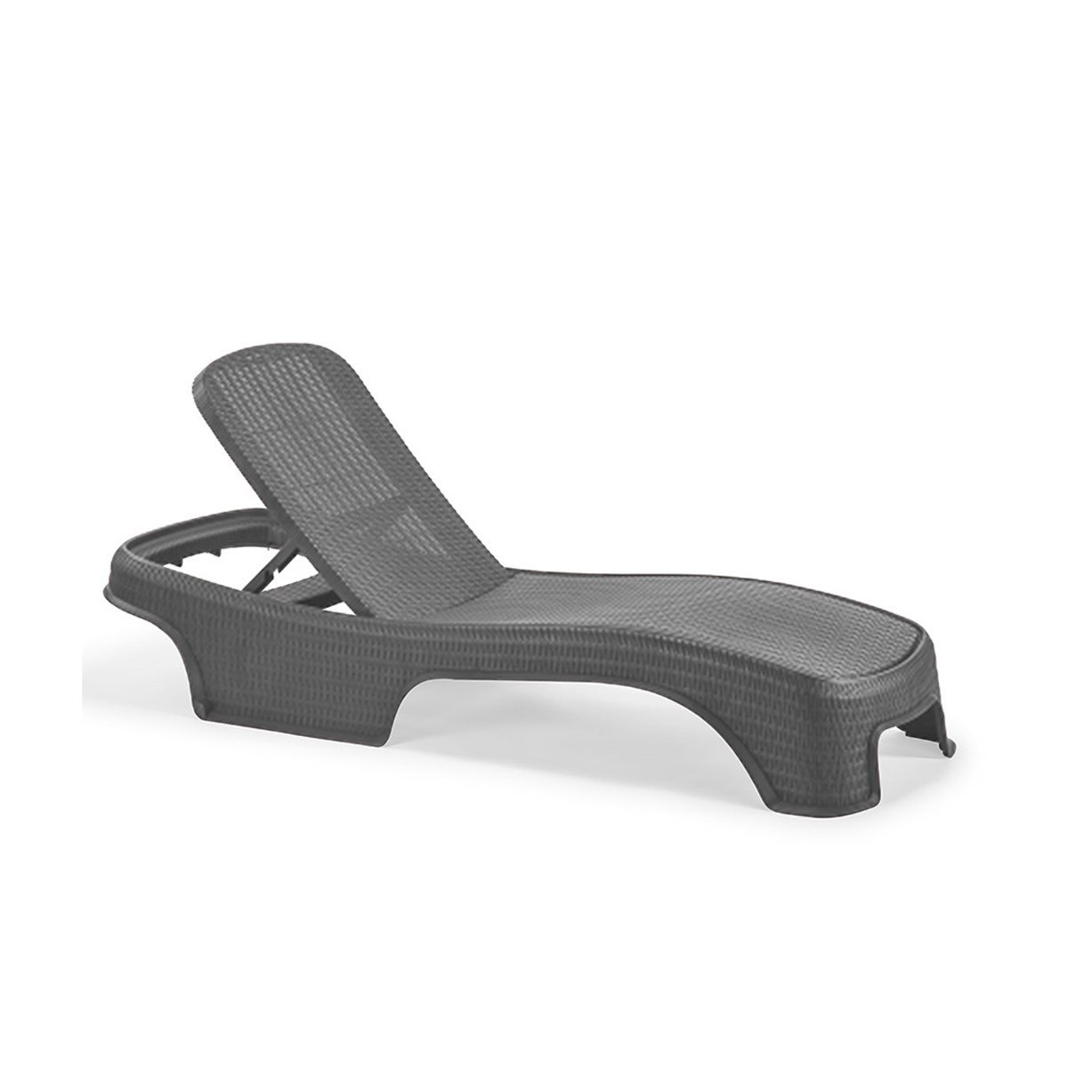 Brezza 2536 Royal Rattan Şezlong Antrasit resmi