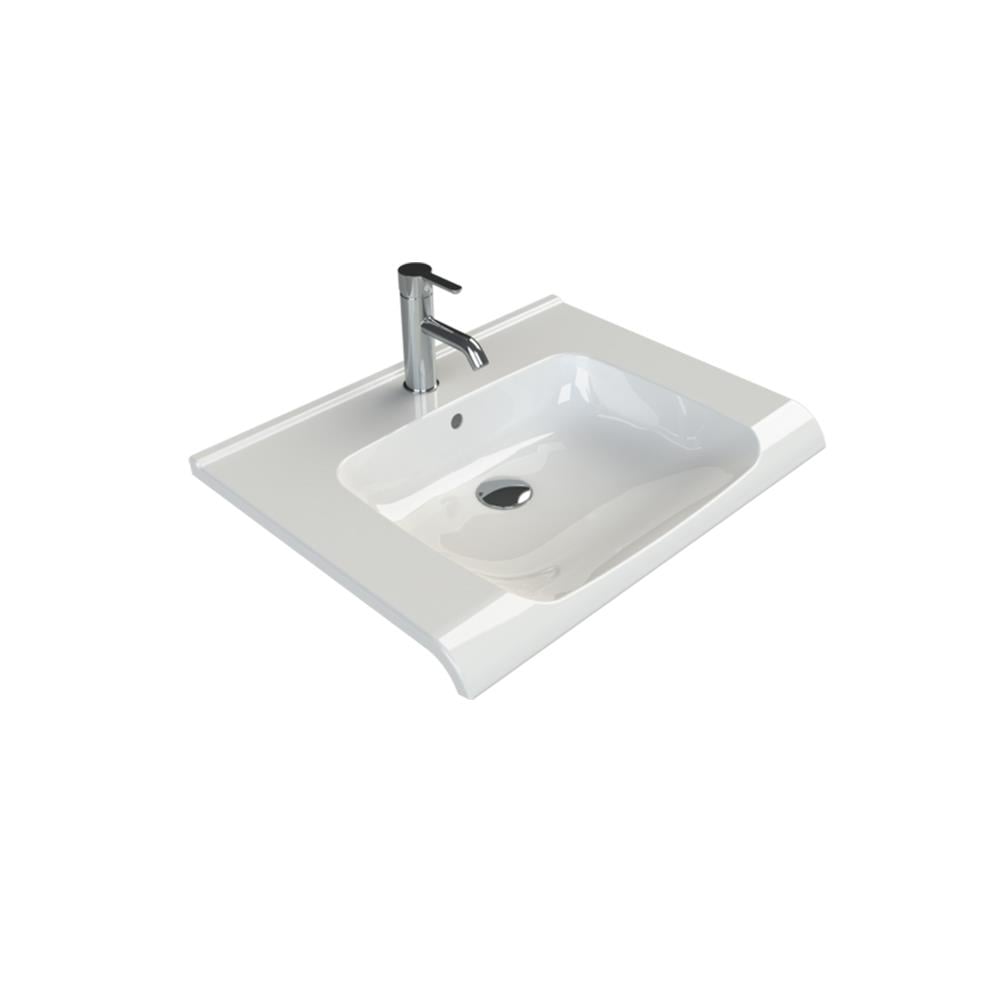 Turkuaz Cerastlye Anova Etajerli Lavabo 65X50Cm 090600-U resmi