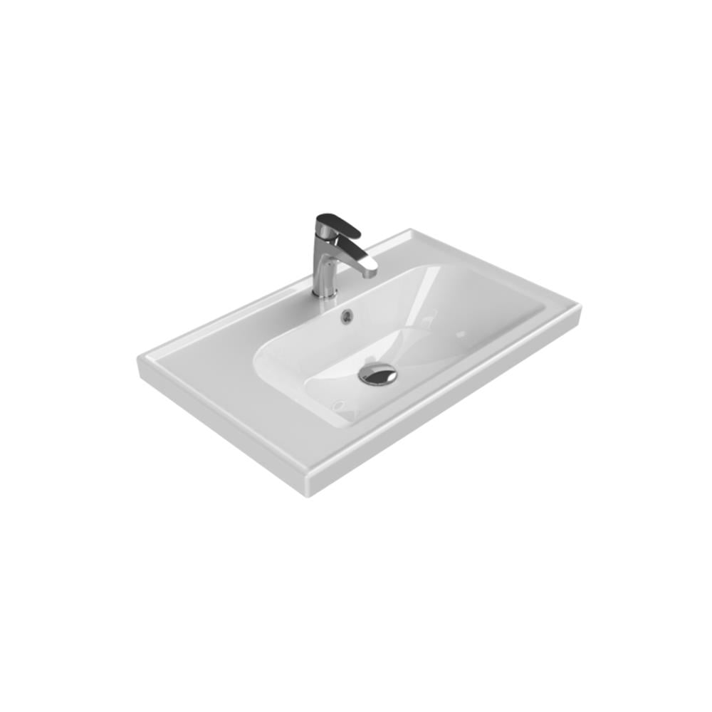 Turkuaz Cerastyle Frame Etajerli Lavabo 70X45Cm 031100-U resmi