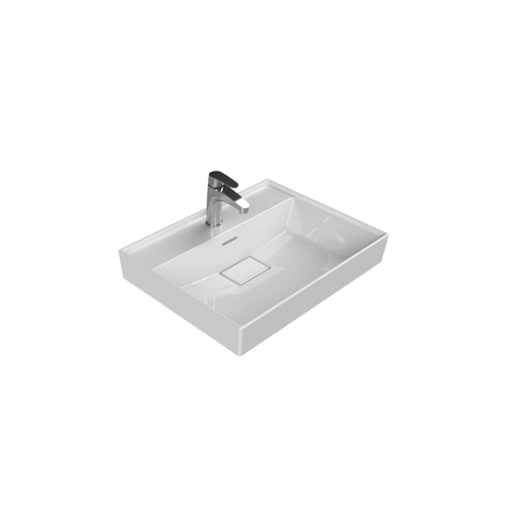 Turkuaz Cerastyle Sharp Etajerli Lavabo 60X48Cm 037100-U resmi