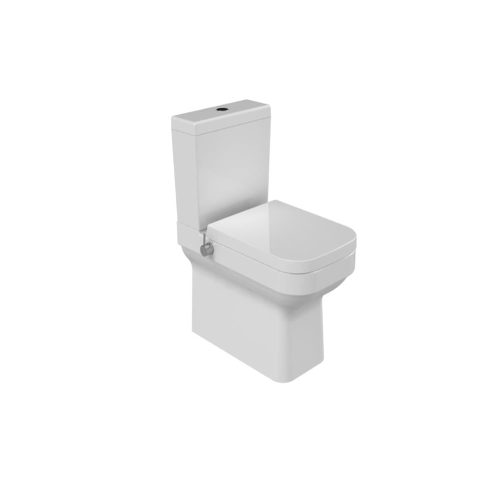 Turkuaz Cerastyle Noura Duvara Sıfır Ara Musluklu Klozet Takımı (Uf Kapak + İç Takım) Set004036 (Soğuk Su) resmi