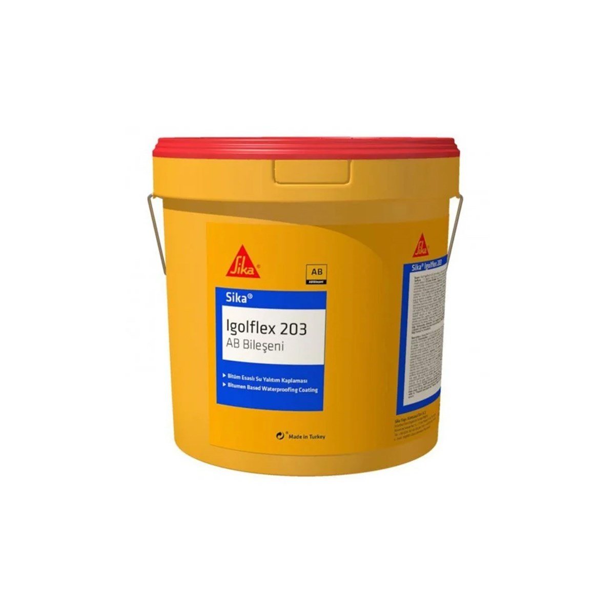 Sika İgolflex 203 Çift Bileşenli Çimento ve Bitum Kauçuk Esaslı Su Yalıtım Malzemesi 32 Kg resmi