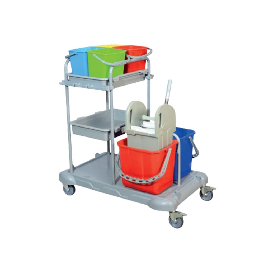 Kat Hizmet Arabası Çift Kovalı Plastik 3304 resmi