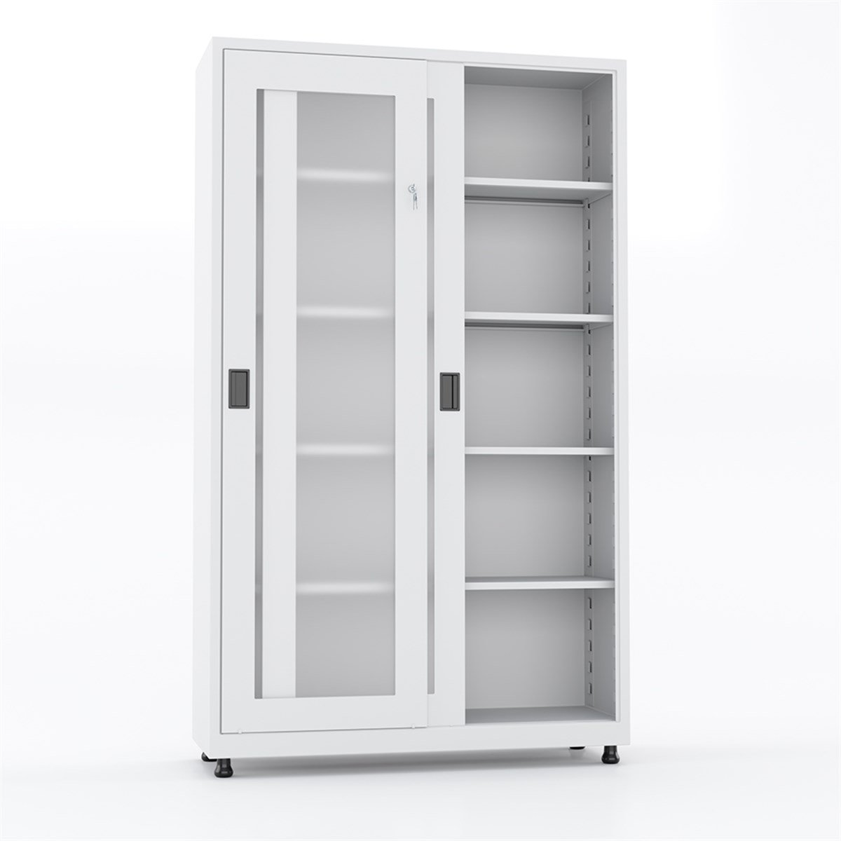 Usta Çelik Dosya Dolabı Sürgülü Pleksi Kapılı 120X40X195 U-Dsyg01-Sp resmi