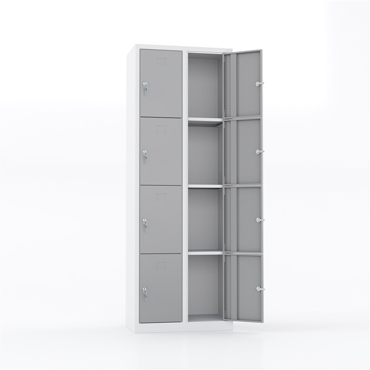 Usta Çelik Emanet Dolabı Metal 8 Gözlü 67X40X195 U-Gz08 resmi