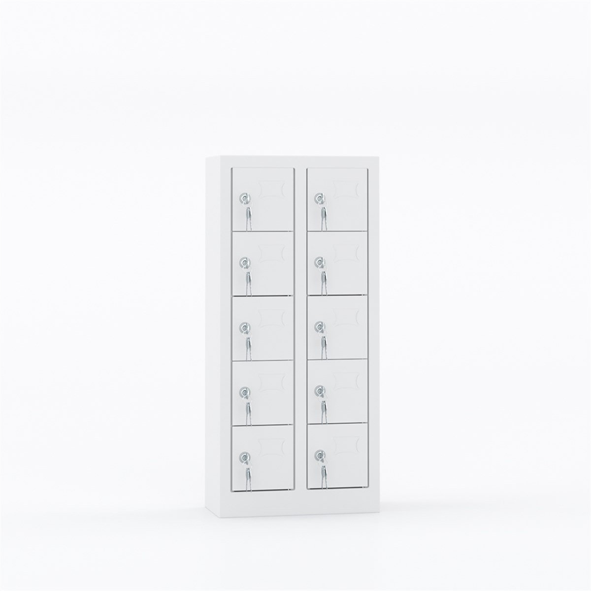 Usta Çelik Cep Telefonu Dolabı Metal 10 Gözlü 42X20X92 U-C01 resmi