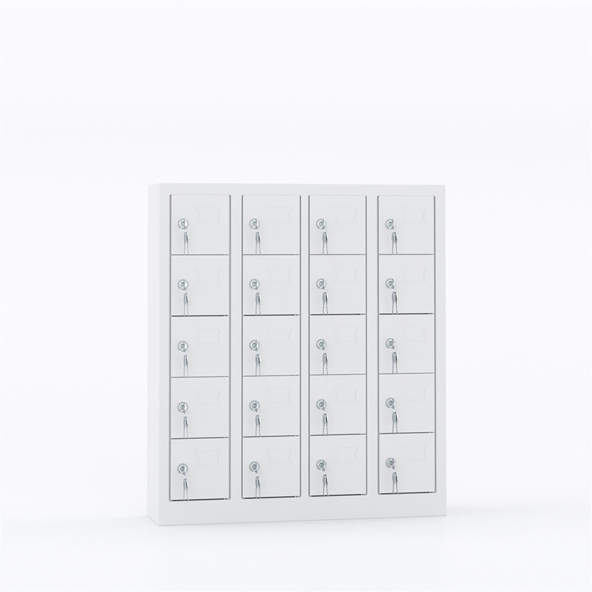 Usta Çelik Cep Telefonu Dolabı Metal 20 Gözlü 81X20X92 U-C02 resmi