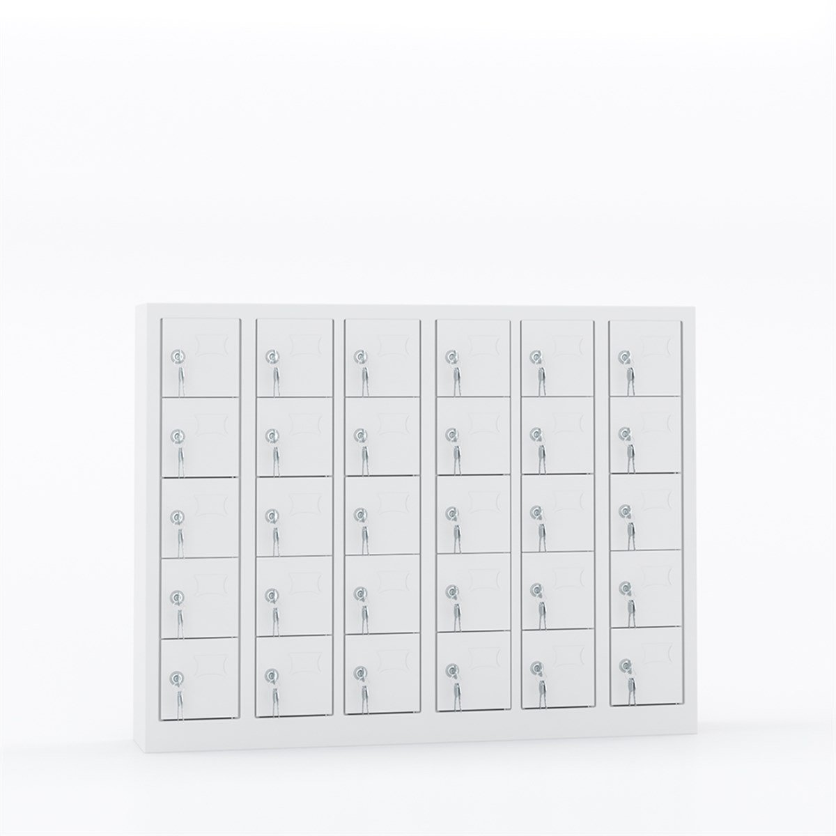 Usta Çelik Cep Telefonu Dolabı Metal 30 Gözlü 120X20X92 U-C03 resmi