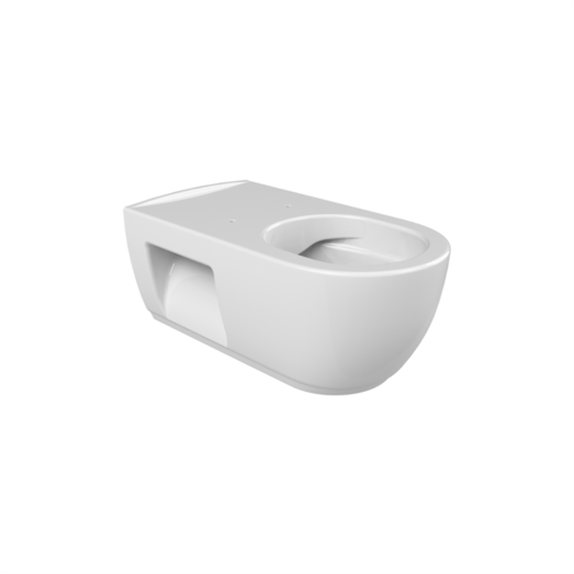 Turkuaz Cerastyle City Rimless Ara Musluklu Engelli Asma Klozet + Yavaş Kapanan Uf Kapak Set002071 (Sıcak Ve Soğuk Su) resmi