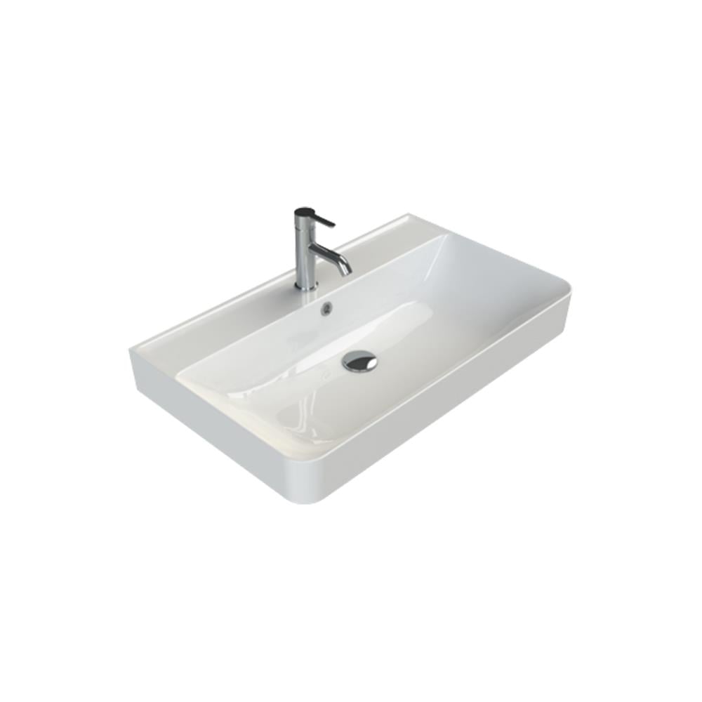 Turkuaz Cerastyle Hera Tezgah Üstü Lavabo 80X48Cm 078800-U resmi