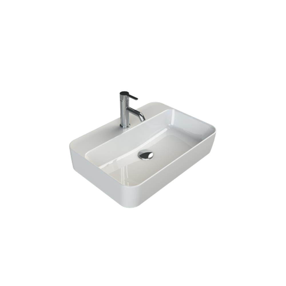Turkuaz Cerastyle Hera Tezgah Üstü Lavabo 60X42Cm 078600-U resmi