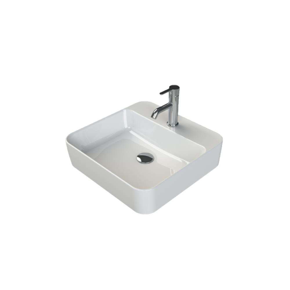 Turkuaz Cerastyle Hera Tezgah Üstü Lavabo 48X48Cm 078300-U resmi