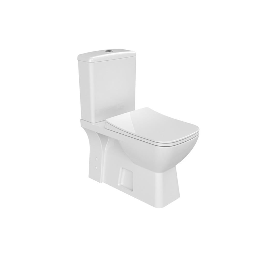 Turkuaz Duru Btw Rimless Duvara Sıfır Klozet Takımı (Pp Yavaş Kapanır Kapak Ve İç Takım Dahil) resmi