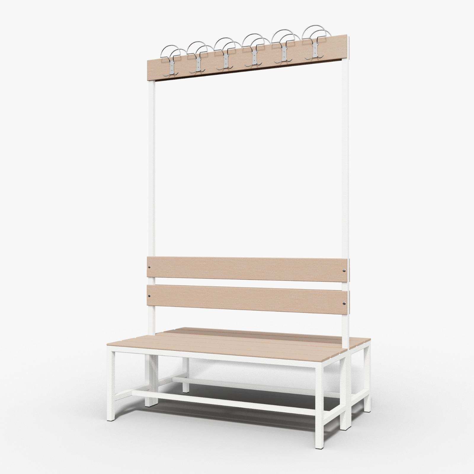 Usta Çelik Oturma Bankı Çift Taraflı Askılıklı 120 Cm 120x83x200 U-askılık120 resmi