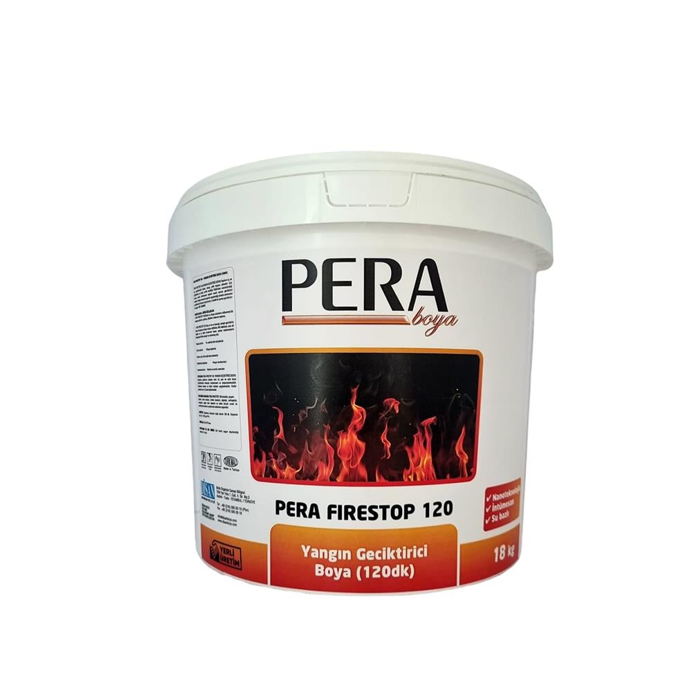 Pera Firestop 120 Yangın Geciktirici Boya 18 kg Beyaz resmi