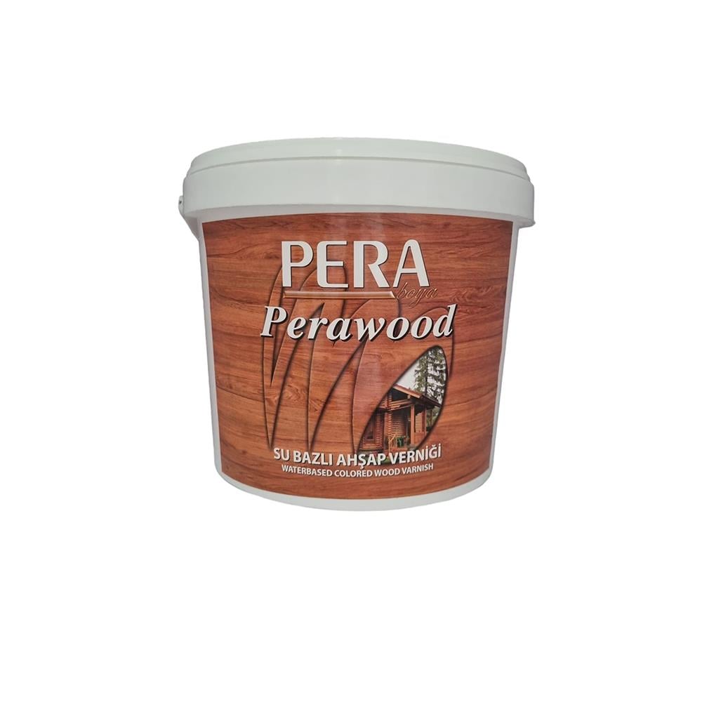 Perawood Su Bazlı Ahşap Verniği 12 lt Zeytin resmi