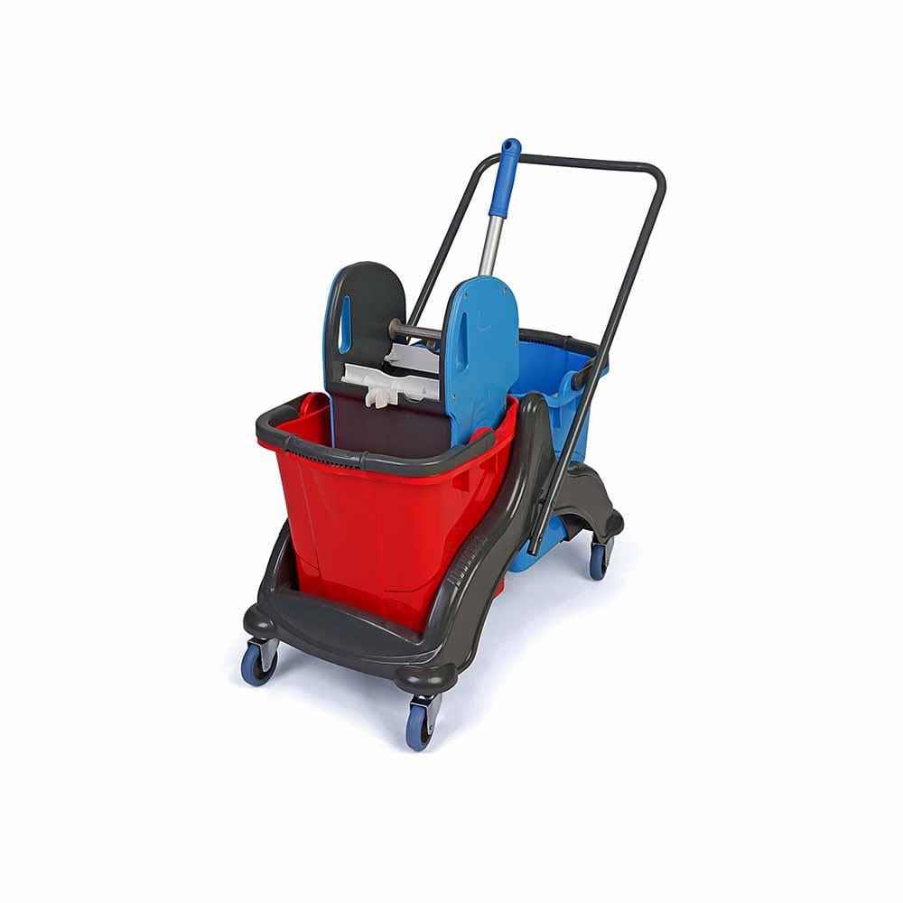 Üçtem Ck756 Çift Kovalı Plastik Presli Temizlik Arabası Seti resmi