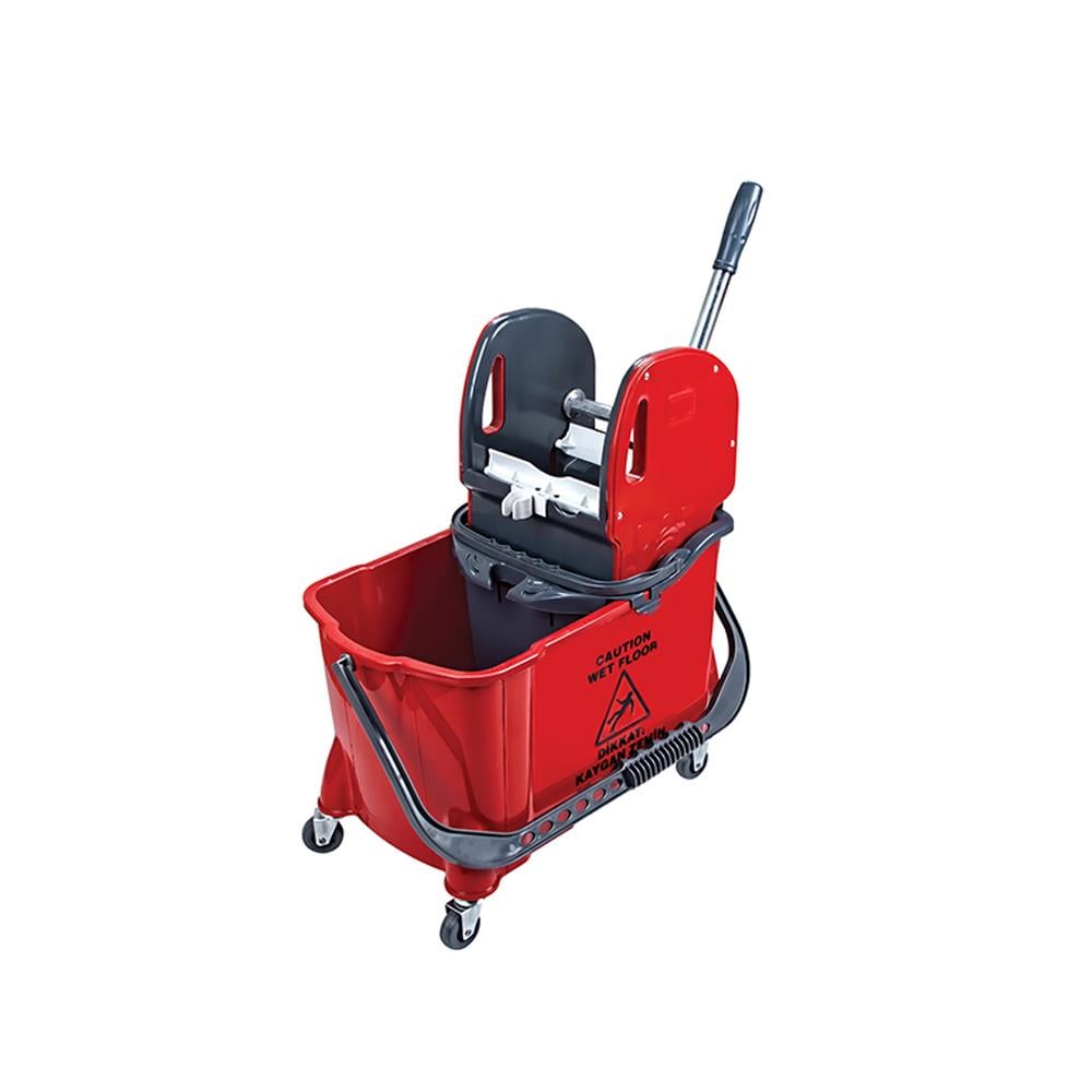 Üçtem Hts731 Hünerli Mimoza Presli Temizlik Arabası Seti Kırmızı resmi