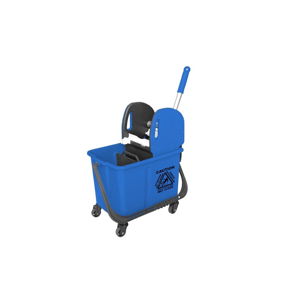 Üçtem Bts733 Beta Mimoza Presli Temizlik Arabası Seti Mavi resmi