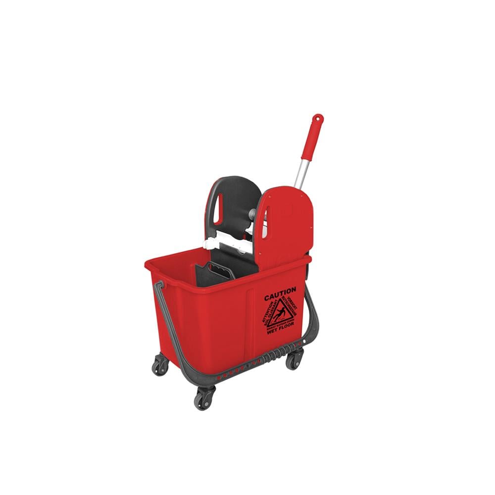 Üçtem Bts733 Beta Mimoza Presli Temizlik Arabası Seti Kırmızı resmi