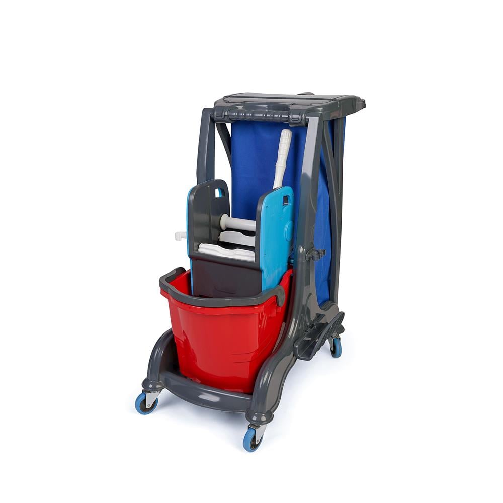 Üçtem Htk718 Herkül Tek Kovalı Brandalı Temizlik Arabası Kiti resmi